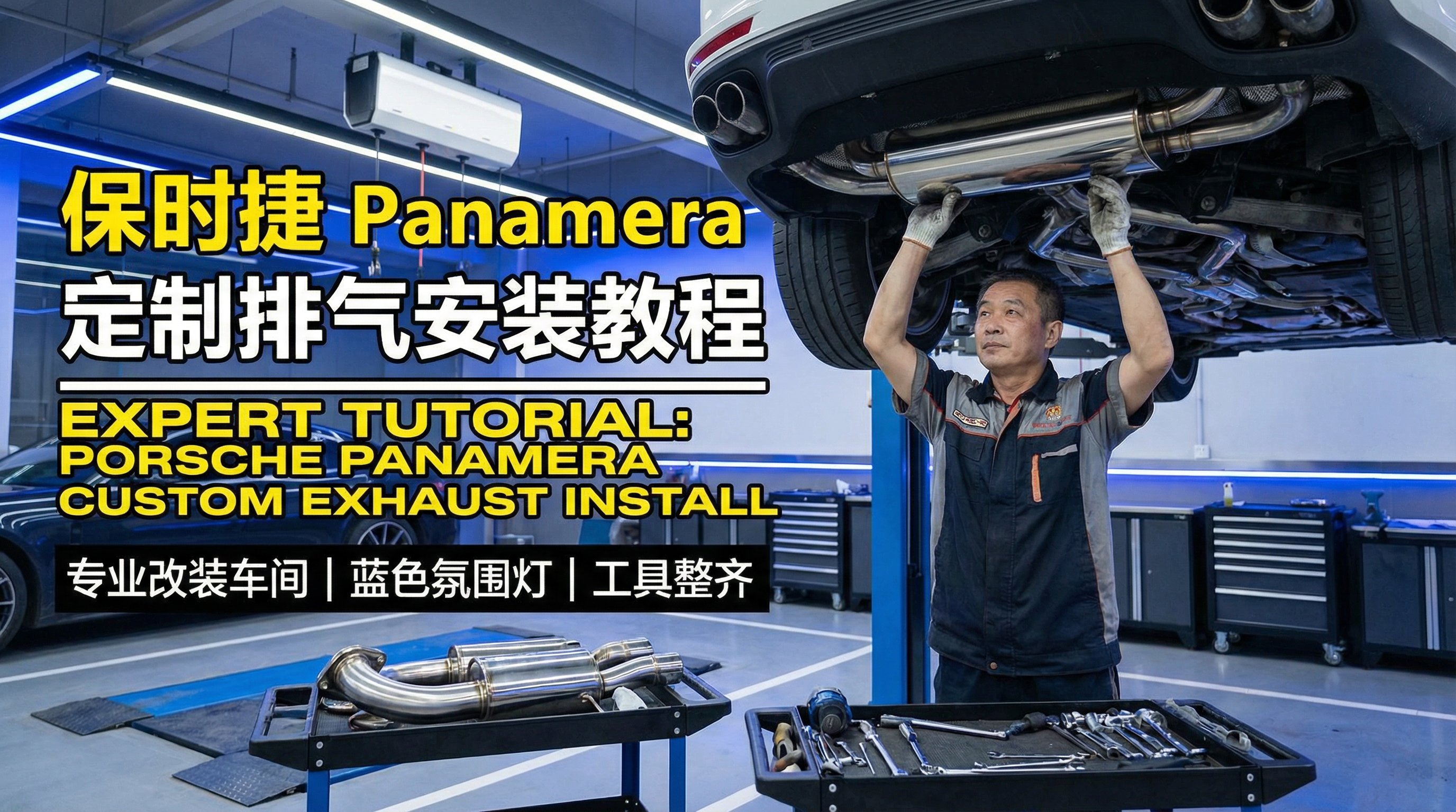 福利导航改装视频-保时捷宽体改装